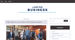 Desktop Screenshot of businessblog.landsend.com