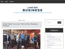 Tablet Screenshot of businessblog.landsend.com